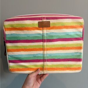 Coach Colorful Striped Sleeve